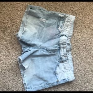 Rue 21 Light Ripped Shorts